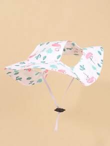 1顶可爱涤纶防风遮阳帽，带耳孔，可调节，适合小型宠物狗全年户外佩戴 - 彩色 - 查看 7