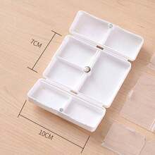 7-Grid Magnetic Pill Box With Creative Capsule Pattern, Large Capacity Weekly Pill Organizer, Portable For Travel & Elderly, Ideal Gift For Holiday/Birthday - Multicolor - View 4