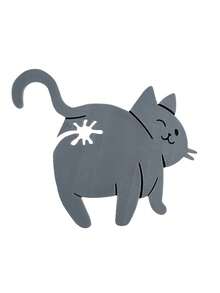 1个猫屁股造型面包夹 - 3D打印趣味厨房工具，塑料袋夹，可爱动物收纳配件，创意家居装饰礼品，轻巧设计，宠物爱好者必备。面包袋夹，零食袋封口夹。 - 彩色 - 查看 14