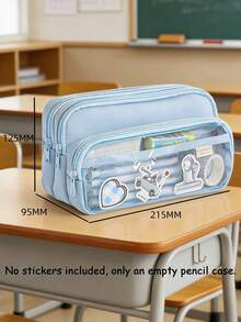 Customized Storage Bag - Transparent Student PVC Pencil Case, Personalized Cosmetic Storage Bag, Personalized PVC Pencil Case, Personalized Back To School Supplies, Personalized Portable Storage Bag, Customizable - Large Capacity Storage Bag For Stationery And Girls' Cosmetics - Classroom Customized Gift - Multicolor - View 7