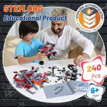 8 In 1 STEM Kits For Age 6-8 DIY Electronic Monster Truck Building Kit STEM Toys For Boys Craft Projects 8-10 Build Robot DIY Activity For Ages 6 7 8 9 10 11 12 + YearsFull Of Fun - RobotB - View 5