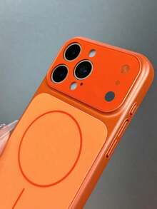 シンプルな黒色のアクリル透明電話ケース、 17 Pro Max/17 Pro/17 Air/17/16 Pro Max/16/16 Pro/16 Plus/11/15/15 Pro/15 Pro Max/12/13/14 Pro Max/XS/XR/11 Pro/11 Pro Max/12 Pro/12 Pro Max/13 Pro/13 Pro Max/7 Plus/14 Pro/14 Pro Max/14 Plus/7 Plus/8 Plus/8/SE2/12 Mini/13 Mini/16Eに対応、耐久性があり黄変防止のハードシェル - オレンジ - フルカバーガラスケース - チェックする 7