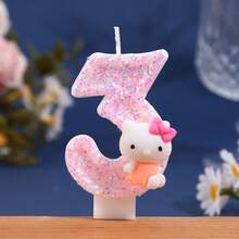 [1pc Kawaii Hello Kitty Candle] 1pc Sanrio Kawaii Hello Kitty Holiday Atmosphere Celebration Candle Cute Hello Kitty Number Candle Suitable For Birthday Party Holiday Countdown Christmas Thanksgiving Gift Etc - Multicolor - View 22