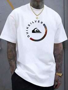 Men's Retro T-Shirt - New Release - Basic Shirt - 100% Cotton - White - View 1