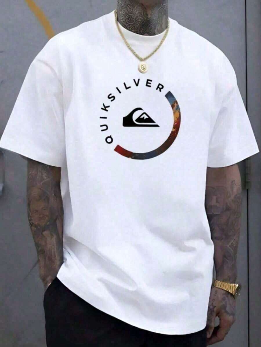 Men's Retro T-Shirt - New Release - Basic Shirt - 100% Cotton - White - View 1