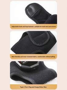 Wireless Electric Ankle Massager With Heating, Vibration, And Foot Warming For Home Use, Relaxation And Therapy. Graphene Electric Heating Ankle Massager With Vibration And Warming Function.