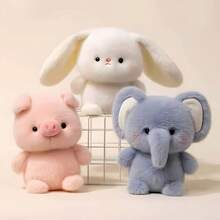 6.69英寸香氛桌面毛绒玩偶：可爱的动物造型，适合作为桌面装饰、学习伴侣和生日礼物。这款超柔软的香氛毛绒玩具采用优质短绒面料制成，触感如云朵般柔软，非常适合拥抱和陪伴。 - 彩色 - 查看 5