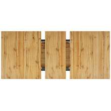 Folding Table 120/160 X 80 X 76 Cm – Kitchen And Living Room Table, Wood Look, Winged Table Legs - Khaki - View 4