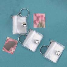 1pc Creative Minimalist Mini Gift DIY Photo Keychain, Cute Celebrity Snapshot Keyring For Couples - Multicolor - View 7