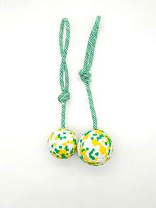 Durable Knotted Ball Pet Toy, Suitable For Small, Medium And Large Dogs, Promotes Interactive Play And Exercises - Multicolor - View 5