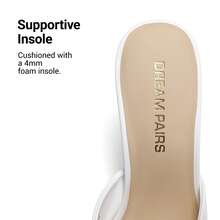 Women High Heels Stiletto Mule Sandals, Sexy Peep Toe Slip On Sandals For Party Dressy Prom Wedding Casual Wearing - 白色 - 查看 5