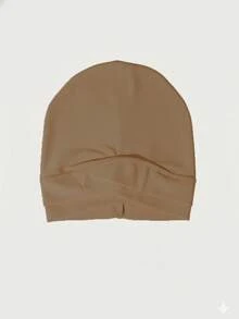 3pcs Set Muslim Double-Layer Cross Headscarf With Inner Cap, Solid Color Arabic Hijab With Full Coverage Inner Hat, Elastic Breathable Comfortable For Daily Muslim Headwear - Multicolor - View 9