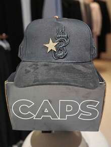 Gorra Barbas hats b-star gamuza excelente fashion modelo diseño - negro - Ver 4