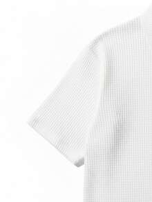 GRDR Men's Fashionable Outdoor Minimalist Versatile Half-Zip Casual Polo Shirt With Collar - White - View 4