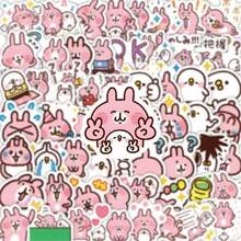 120pcs Cute Pink Rabbit Cartoon Stickers, Waterproof Stickers For DIY Scrapbooking, Phone Case, Water Bottle, Skateboard, Guitar, Gifts - Multicolor - View 4