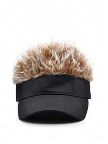 Mũ chống nắng kiểu dáng độc đáo, mũ chống nắng có thể điều chỉnh kèm tóc giả dựng đứng, mũ chống nắng dành cho người lớn. - Nhiều màu - Xem 7