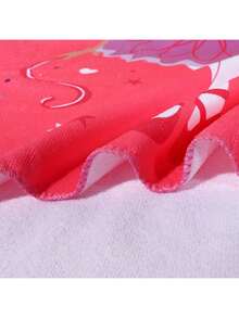 1pc Cartoon Print Kids Hooded Bath Towel, Quick Dry Beach Poncho, Unisex For Babies & Toddlers - Ballet Girl - View 5