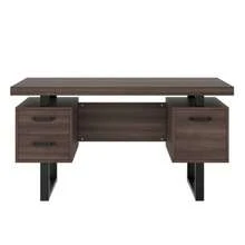 Simple Desk 135 X 54 Cm, High-Quality MDF And Steel Tubes, Silent Drawers, Folding Drawers, Spacious And Spill-Resistant Tabletop, Efficient Storage.