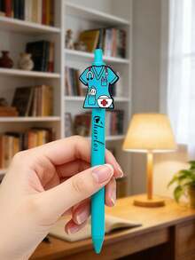 10 bolígrafos personalizados de enfermera, bolígrafos con texto/nombre personalizado. Adecuado como regalo para el Día de la Enfermera. Regalos personalizados para colegas, amigos - Multicolor - Ver 7