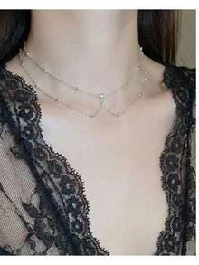 1pc Adjustable Necklace Collarbone Chain Body Chain Decorative Chain Accessories Necklace For Women, Unique & Sexy - Necklace - View 12