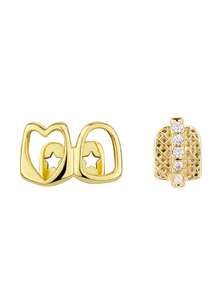 1/2 Set Unisex Guld Tandgrillar, Hiphop Vardagliga Gatufest Tandsmycken Accessoarer - Multifärgad - Visa 13