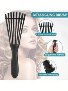 Bộ 1/2/3/4/5/6/11/12 lược uốn tóc, lược răng nhỏ giúp tách lọn tóc hiệu quả và tăng độ phồng, lược 8 răng dùng được cả khi ướt và khô, lược viền tóc, lược lông và lược đuôi phù hợp để tạo kiểu, làm mượt và kiểm soát tóc xơ rối, kèm theo bình xịt phun sương siêu mịn liên tục. - Nhiều màu - Xem 10