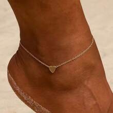 2pcs/Set Minimalist Heart Layered Necklace, Personalized Creative Pendant Choker Necklace - Silver - View 10