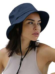 Unisex Bucket Hat, Summer Beach Sun Hat, Fashionable, UPF 50+ Sun Protection, Foldable Travel Beach Hat - A - View 11