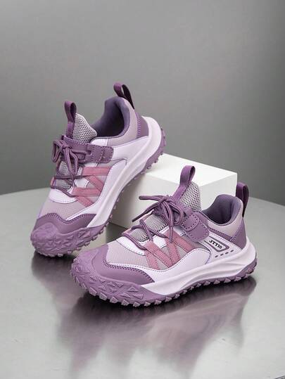 1双儿童鞋，撞色透气舒适多功能轻便户外运动鞋，时尚休闲运动鞋，男女通用