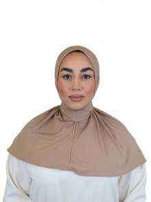 1顶时尚休闲优雅速戴头巾帽，经典简约风格，柔软透气的莫代尔面料，适合日常生活、节日、祈祷等场合。 - 多色 - 查看 16