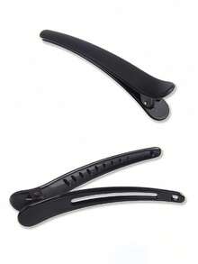 12pcs/Set Large Black Hair Clips, Suitable For Everyday Use ,Hair Styling Kit ,Hair Tool - Black - View 2
