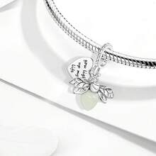 1颗闪亮萤火虫吊坠珠，适合制作手链，精美礼品，女士珠宝制作吊坠，精致配饰 - 款式20 - 查看 5