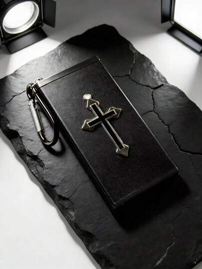 大容量便携式烟灰缸 | 搭扣式3D立体十字设计 | 户外便携式口袋烟灰缸 | 耐用、便携、送礼佳品 | 专为解决户外便携式烟灰缸容量小的问题而设计