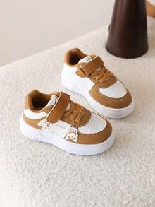 1双儿童/幼儿软底鞋，男童/女童运动跑步鞋 - 駝色 - 查看 5