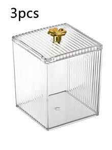 Dust-Proof Makeup Remover Pad With Cover, Lipstick, Makeup Pad, Cotton Signature And Storage Box - Clear - View 8