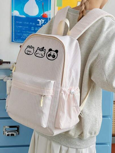 New Stylish Ins Campus Style High-Quality Casual Versatile Simple Durable Backpack