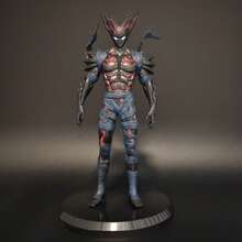 Starry Sky Hungry Wolf Anime Model Desktop Computer Case Peripheral Figurine - Multicolor - View 1