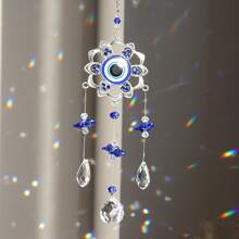 1pc Evil Eye Crystal Sun Catcher Pendant, Angkop Para Sa Dekorasyon Ng Bintana Sa Bahay At Dekorasyong Nakasabit Sa Hardin - Multicolor - View 16