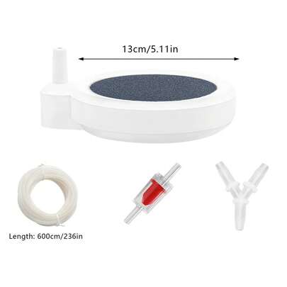 Silent Aquarium Bubble Stone Aerator Oxygen Pump Air Diffuser For Fish Tank