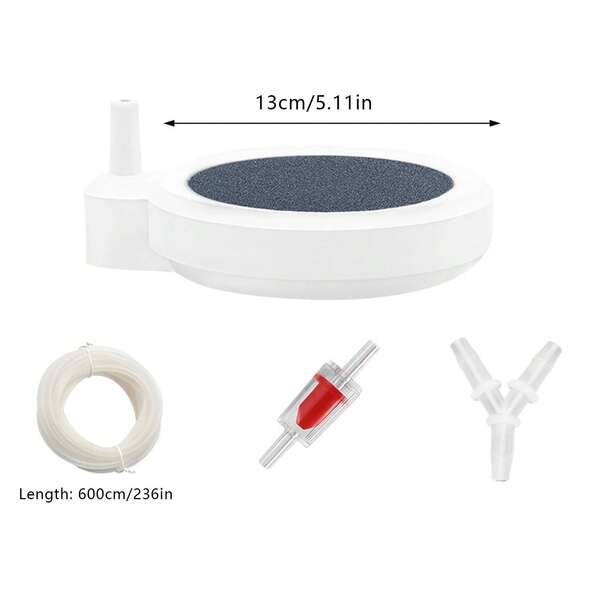 Silent Aquarium Bubble Stone Aerator Oxygen Pump Air Diffuser For Fish Tank