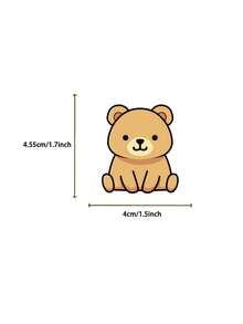 100pcs Cartoon Animal Stickers, Cute Graffiti Style, Suitable For Laptop, Luggage, Computer, Scrapbook, Stationery, Phone And Children's Toy Gifts - Multicolor - View 2