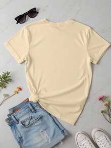 Peru Graphic Tee For Women Casual Streetwear Style Colorful Print Round Neck Short Sleeve Oversized Top Summer Outfit - 14 - Xem 4