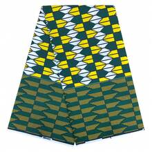 Tissu africain imprimé en polyester doux, motif Kitenge coloré, convient pour la couture de robes d'été, jupes, hauts et tenues de vacances, idéal pour la couture DIY, le matelassage, les sacs de mode, les foulards, les taies d'oreiller et les textiles d'ameublement - Multicolore - Voir 8
