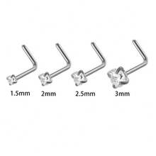 6个男士钛金鼻环 - 左欄 - 查看 2