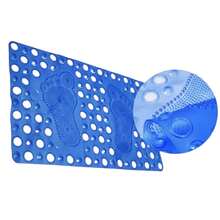 Non-Slip Bath Mat For Shower With Feet-Shaped Suction Cups - 藏蓝色 - 查看 4