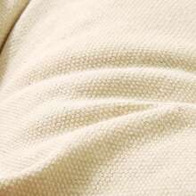 1PC~4pcs Beige Canvas Regenerated Cellulose Thick Cushion, Circular Cushion, Seat Cushion, Chair Cushion - Beige - View 8