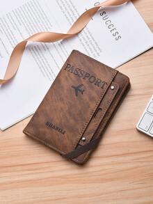 Fashionable High-Capacity Multi-Function Passport Holder, Stylish Travel Document Card Case - Multicolor - View 14