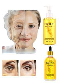100毫升/瓶 人参精华液，适用于25岁以上女性，面部及眼部护理，保湿，促进胶原蛋白生成，抗衰老 - 多色 - 查看 2