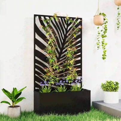 24" X 9.1" X 44.5" Flower Stand, Plant Stand, Climbing Pergolas, Planting Pots, Garden Decorative Frames, Suitable For Outdoor Use, Gardens, Courtyards, Terraces