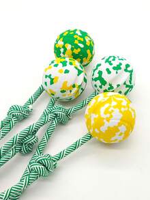 Durable Knotted Ball Pet Toy, Suitable For Small, Medium And Large Dogs, Promotes Interactive Play And Exercises - Multicolor - View 10